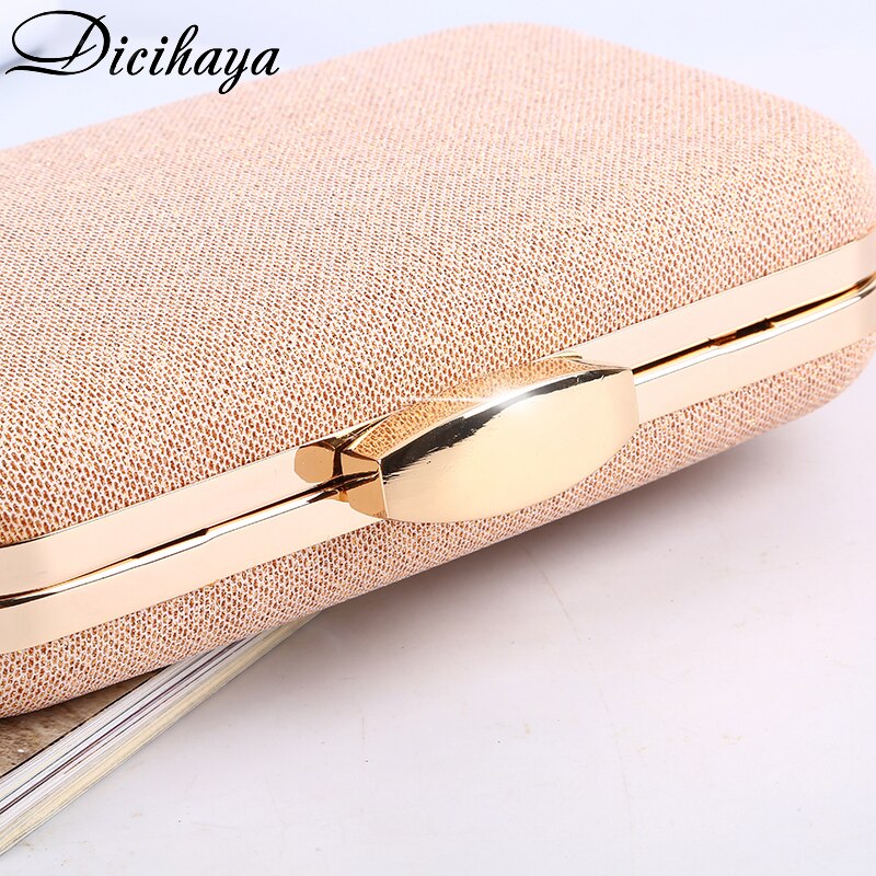 Dicihaya Vrouwelijke Clutch Bags Vrouwen Avondtassen Rose Goud Kleur Chain Schouder Handtas Kleine Lady Avondtassen