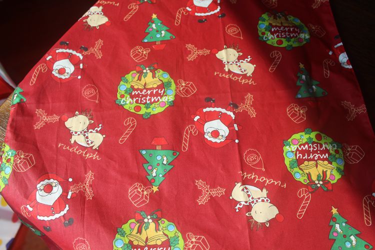 Julemønstre pakker kluden furoshiki pakke bomuld 100%/ tegneserie trykt 50cm/ mange anvendelser