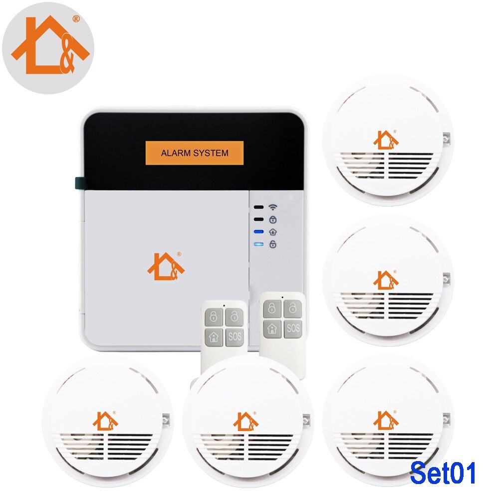 App CE LCD Wireless GSM Alarm Keypad Security Alarm System With Pir Motion Sensors