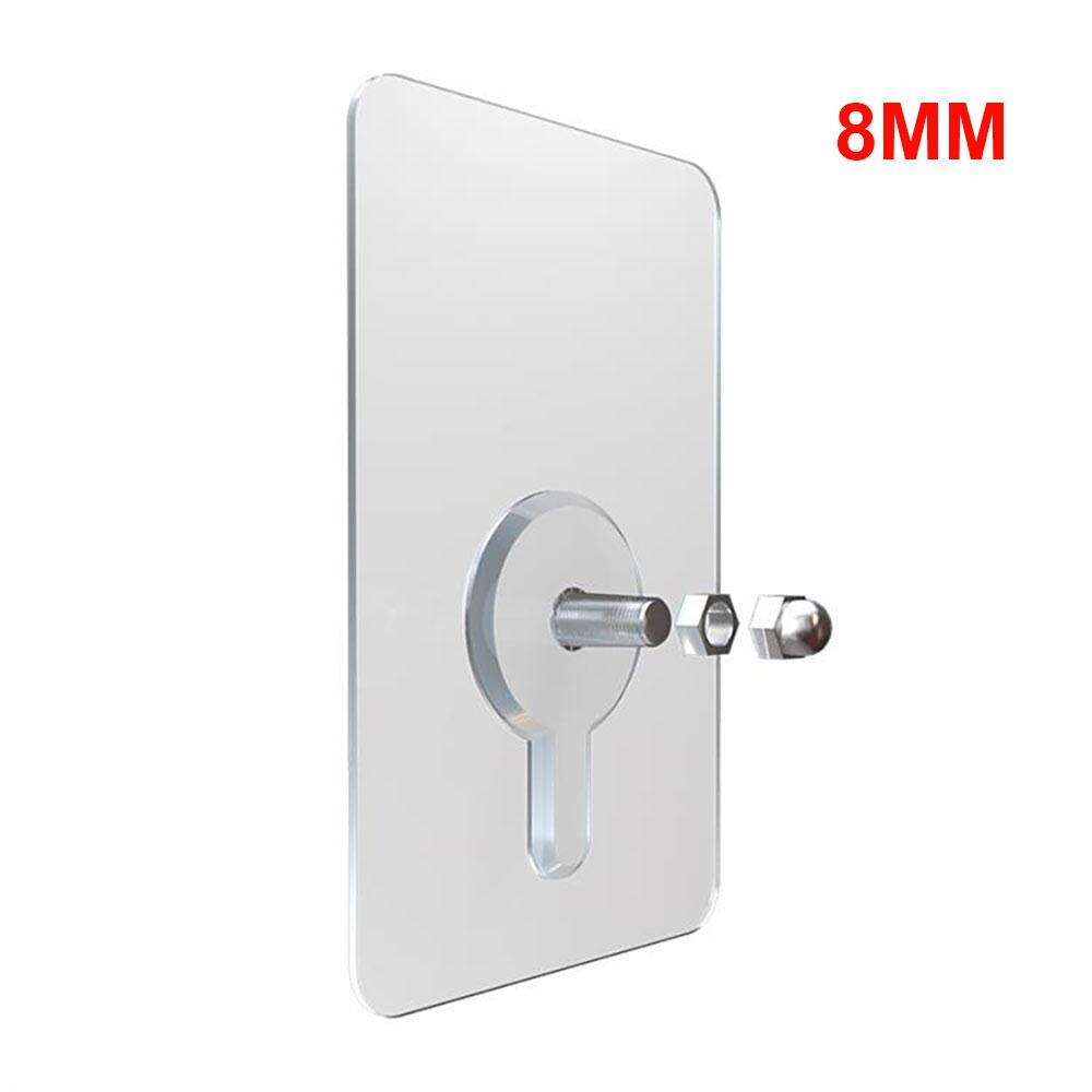 2pcs PVC adhesive nails wall poster Non-trace stick Wall Hook durable transparent strong adhesive screw Wall Nail hooks bathroom