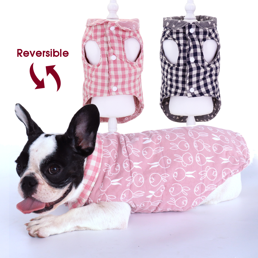 Print Franse Bulldog Kleding Kleine Hond Huisdier Kleding Product Roze Chihuahua Kleding Kostuum voor Kleine Honden Puppy Meisje Hond Jas