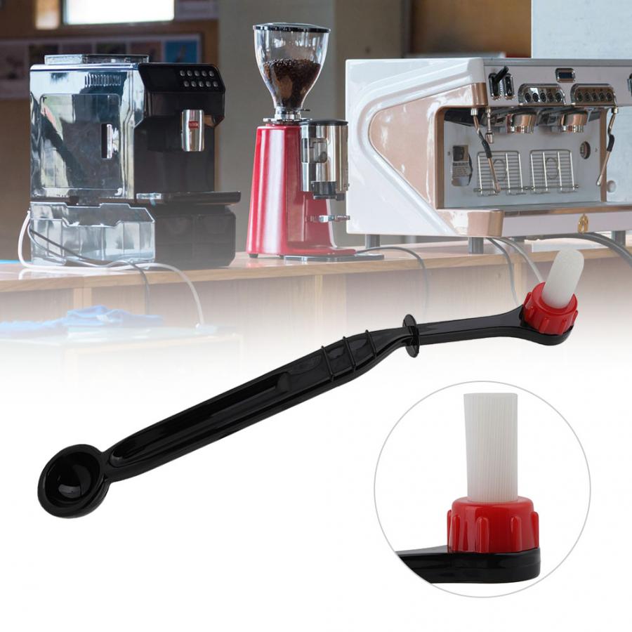 Coffee Grinder Brush 2 in 1 Coffee Machine Brush Nylon Espresso Grinder Cleaning Brush Coffee Maker Tool