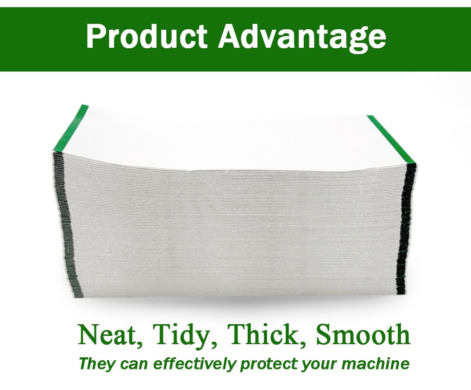 1000pcs x Thermal Bill Thermal Label Printing Paper, Fan-fold, 106mm x 202mm (Width / Length), for 4" Zebra labelled