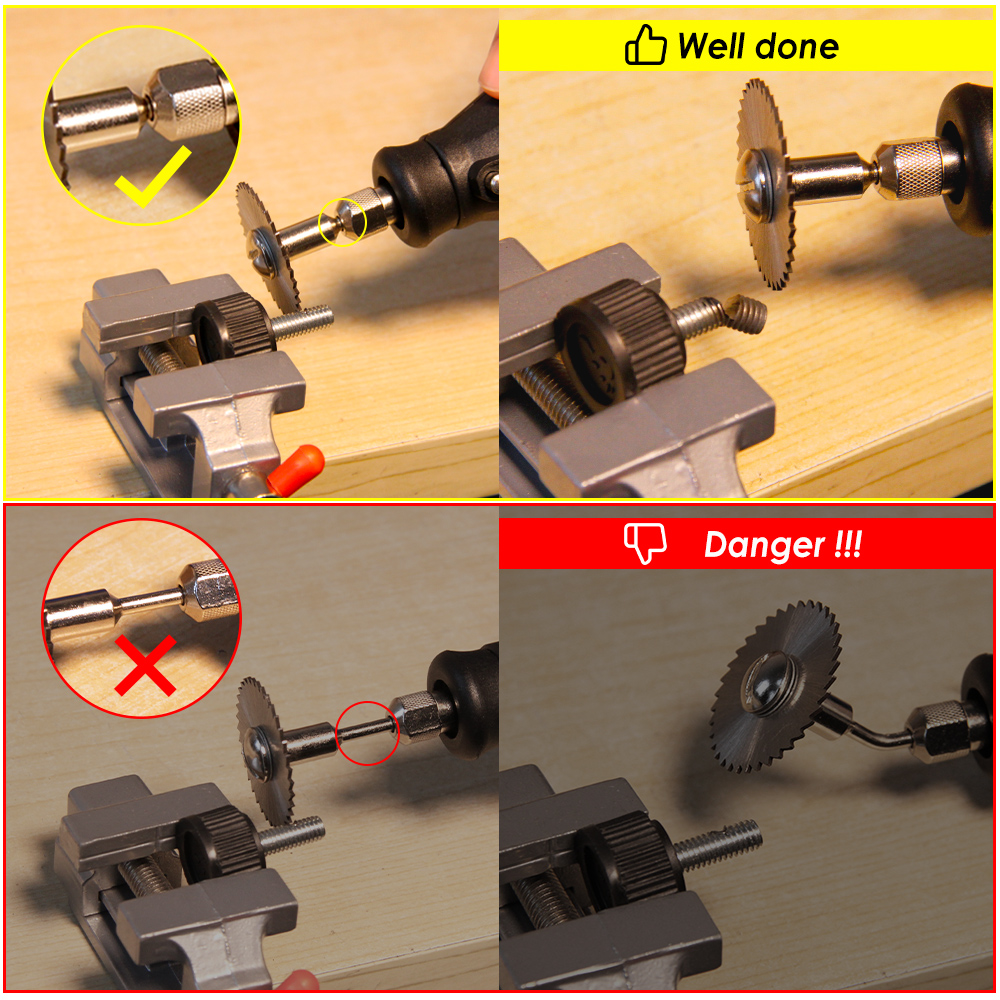 mini discoteca da taglio per metalli lama per sega circolare in acciaio inossidabile discoteca da taglio per legno e plastica con mandrino per utensile rotante Dremel Accesso