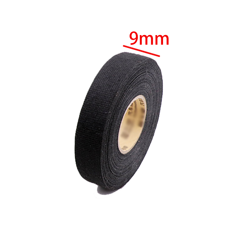 15 metrin kuumuutta kestävä palonsuojateippi teippi auton johdinsarjan johtosilmukan suojaleveydelle 9/19/25mm: 9mm