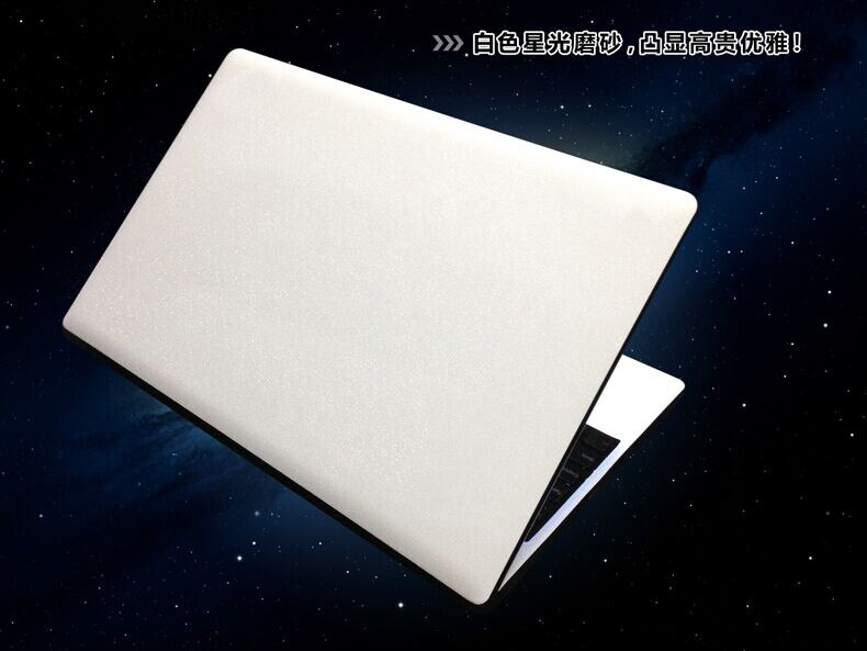 KH Special Laptop Brushed Glitter Sticker Skin Cover Guard Protector for Samsung 900X3N 13.3": White Glitter