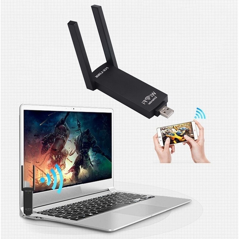 USB Wireless Router's WiFi Repeater 300Mbps Signal Amplifier Dual Antennas LV-UE02 Wi-Fi Range Extender