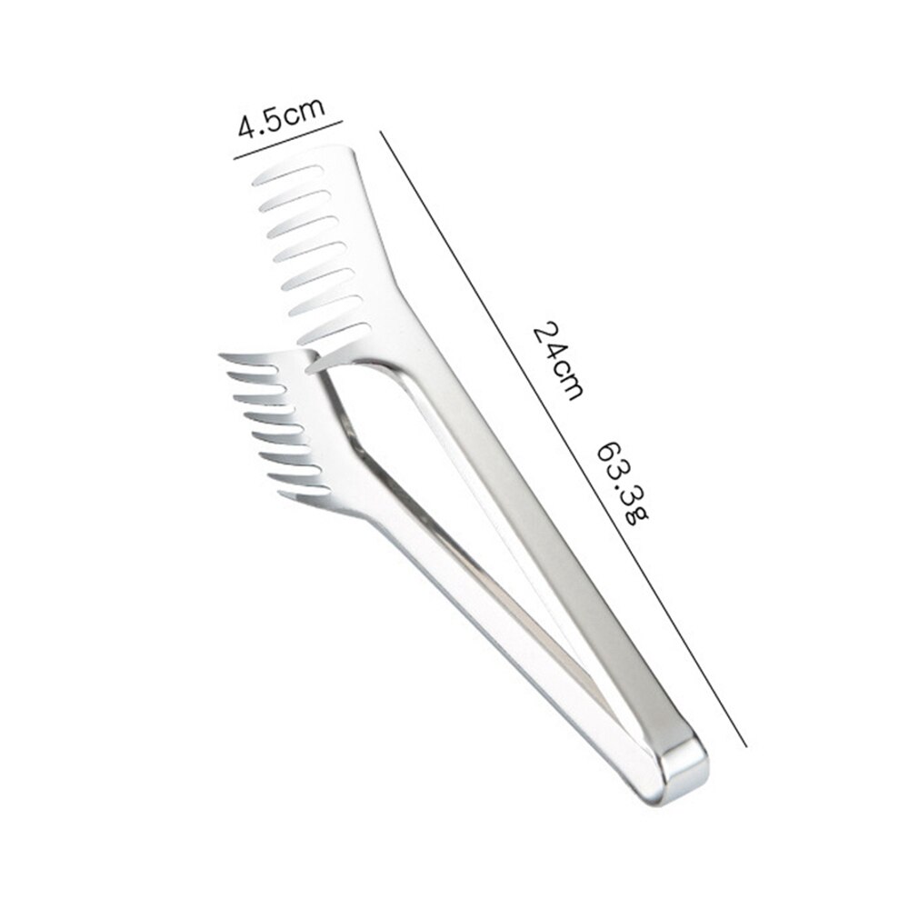 Pinça de macarrão de aço inoxidável 9 familiar, pinças para macarrão, espaguete, pinças para alimentos, utensílios de cozinha de aço inoxidável, acessórios de cozinha