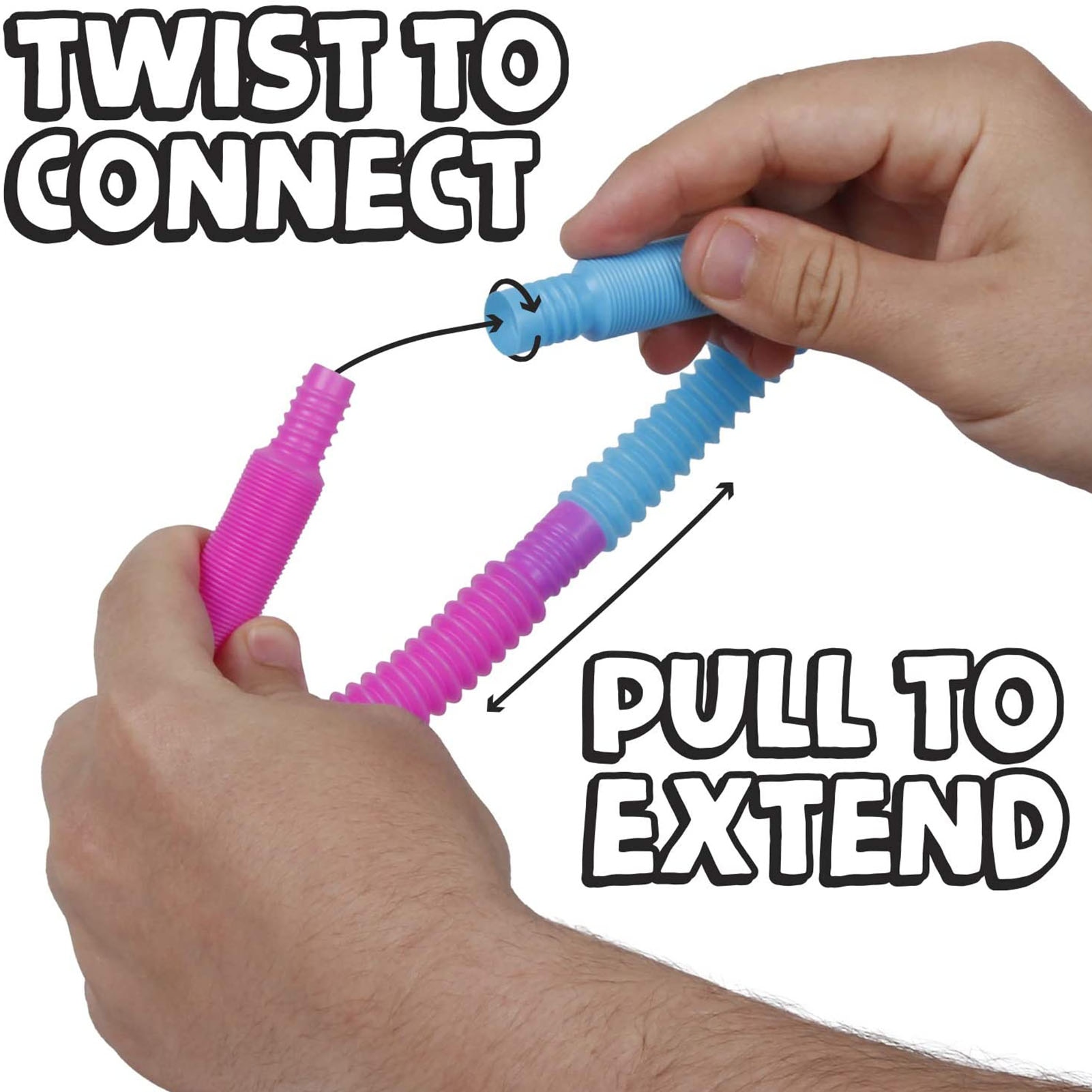 1/5/8pcs Mini Pop Tubes Coil Fidget Sensory Toy Educational Stress Relief Toy Funny Colorful Plastic Folding Magical Toy