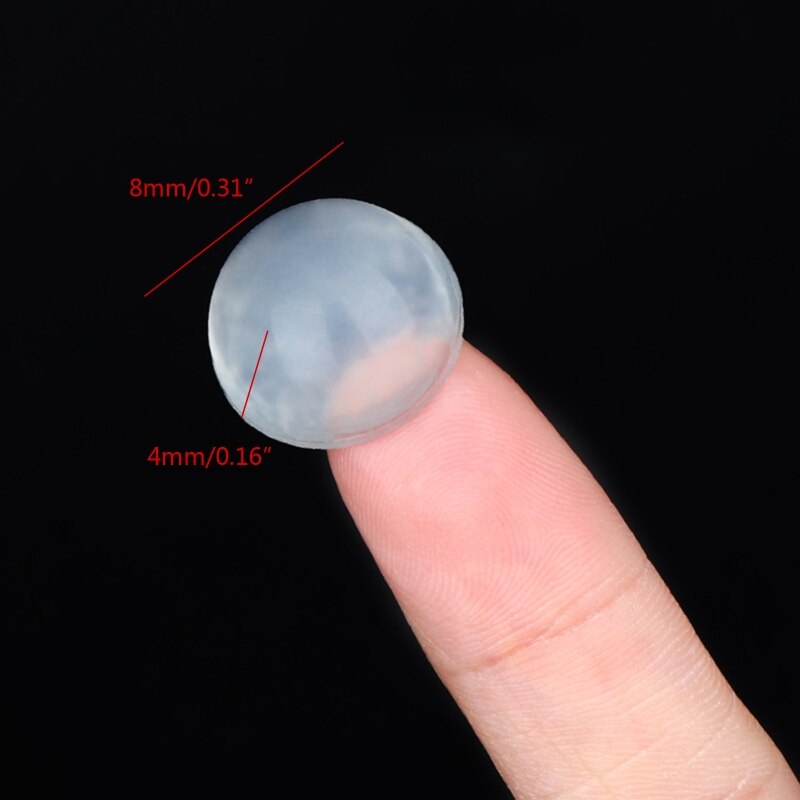 Keyboard Riser Soft Clear Anti Slip Round Bumpers Self Adhesive Silicone Rubber Feet Pads Sticky Shock Absorber 10PCS