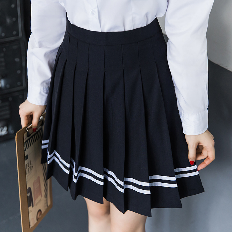 Style Japan and South Korea Sailor Suit Student Uniforms Set White ...