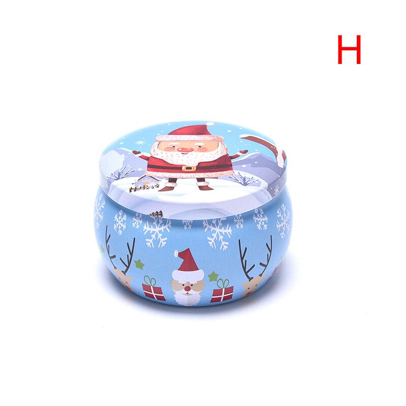 Botes de lata fabricación de velas para Navidad, recipientes para decoraciones navideñas, caja de almacenamiento de , Caja Sellada a prueba de humedad, 1 ud.: H