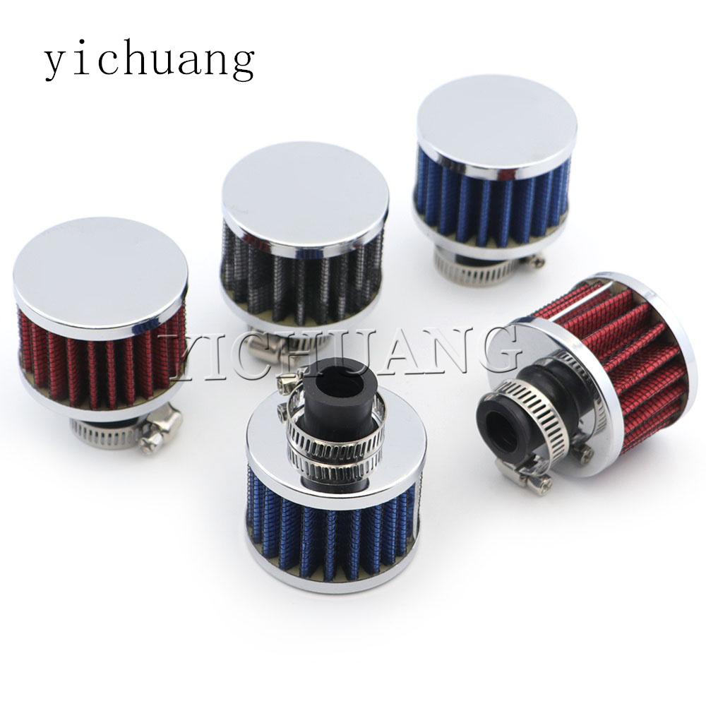 Motorfiets Mini 12mm Universele Filter Voor Koude Lucht High Flow Carterontluchting Auto Accessoires Inlaatluchtfilters