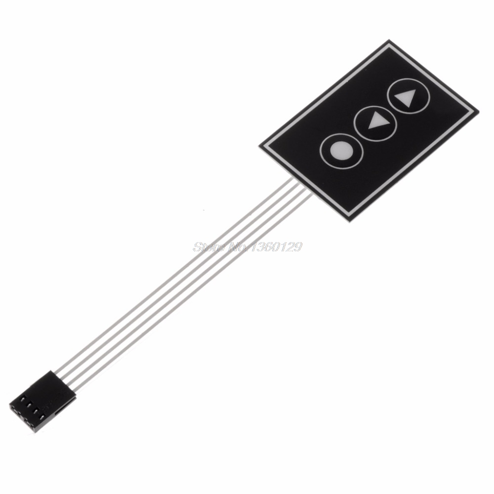 1x3 Matrix Array 3Key Membrane Switch Keypad Keyboard 1*3Key 36*55mm Switch O06