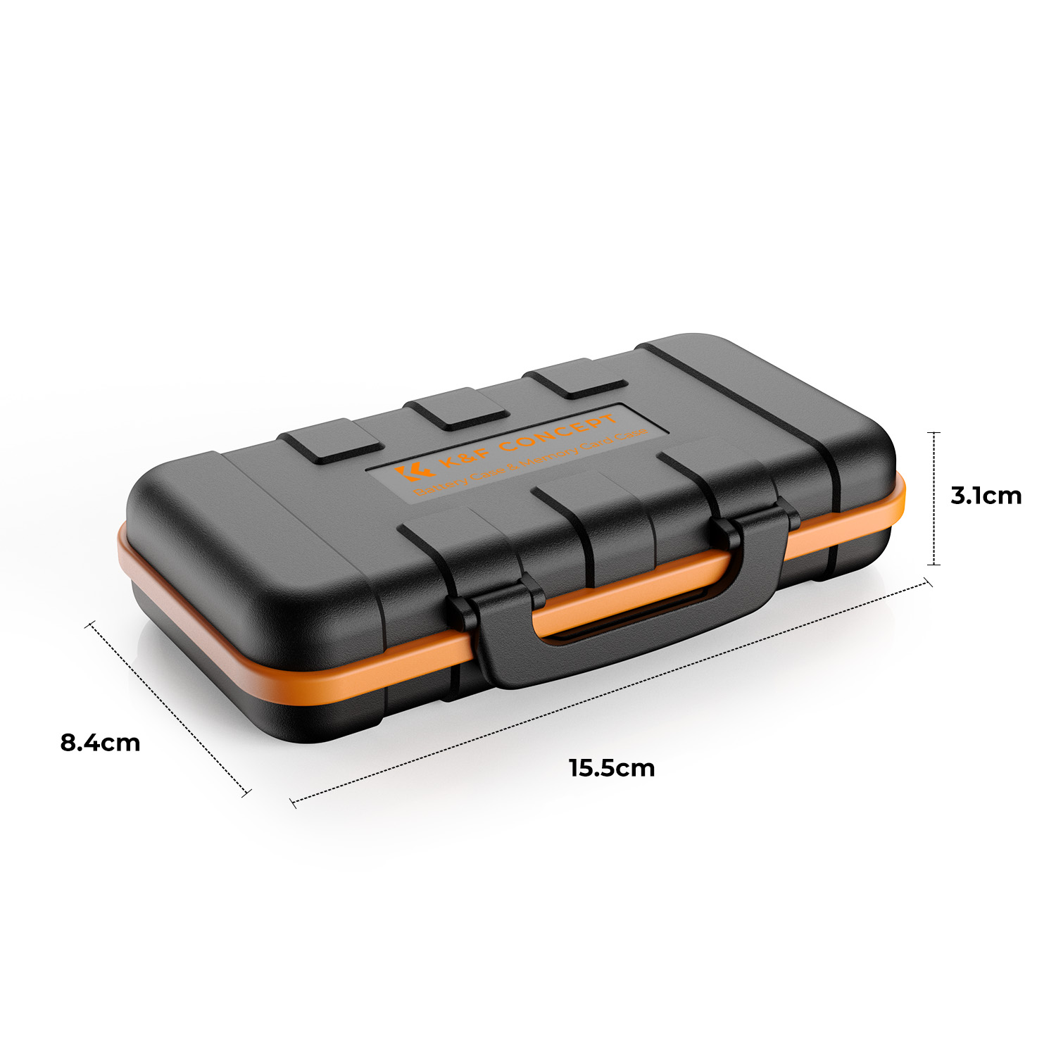K&F Concept Profesjonalne etui na kartę pamięci aparatu Quick Lock Trwała kompaktowa torba o dużej pojemności do przechowywania FW50 EL15 E6NH