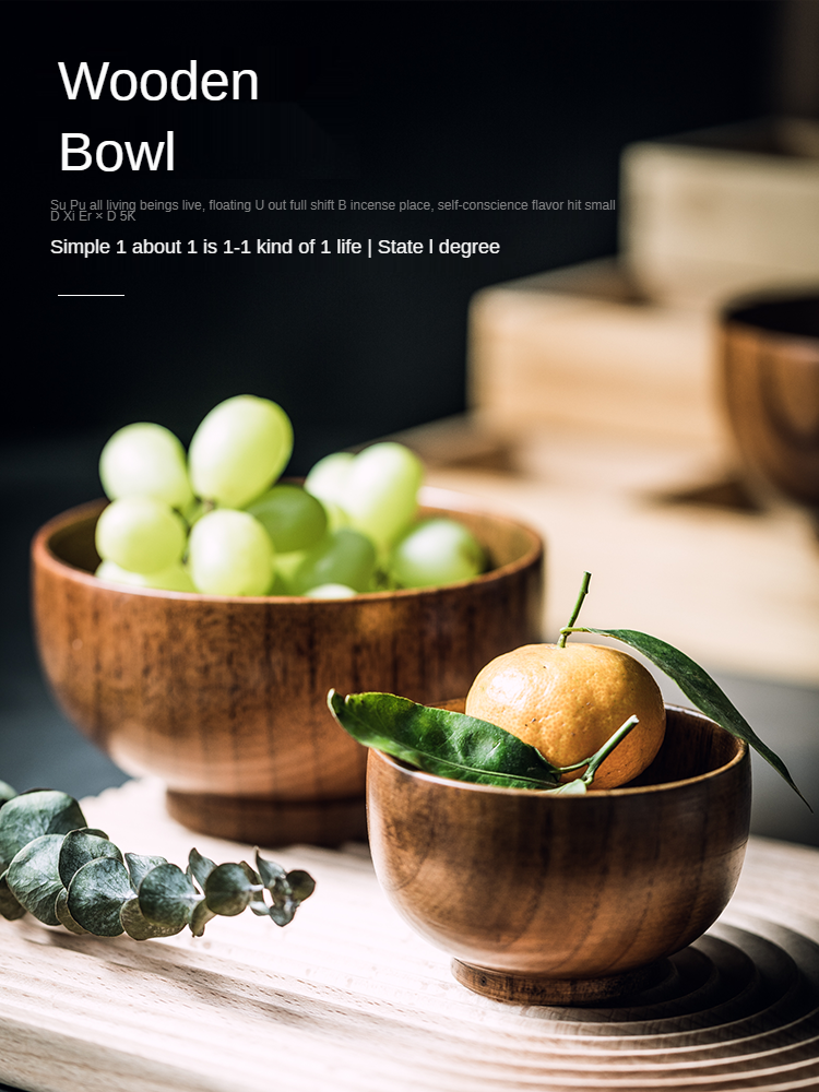 Japońskie retro jujube drewniana misa drewniana miska robić ryżu duża miska robić zupy z makaronem łyżka drewniana misa domowa restauracja zastawa stołowa