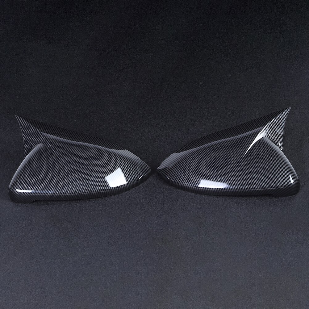 1 par karbonfiber stil bil side bakspeil deksel lokk abs passer for vw golf  mk7 7.5 r