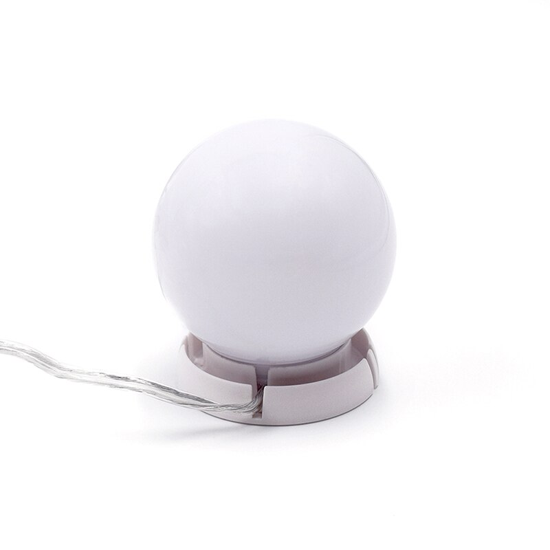 Kit de 10 ampoules led pour miroir de maquillage, port de charge usb, éclairage cosmétique, luminosité réglable