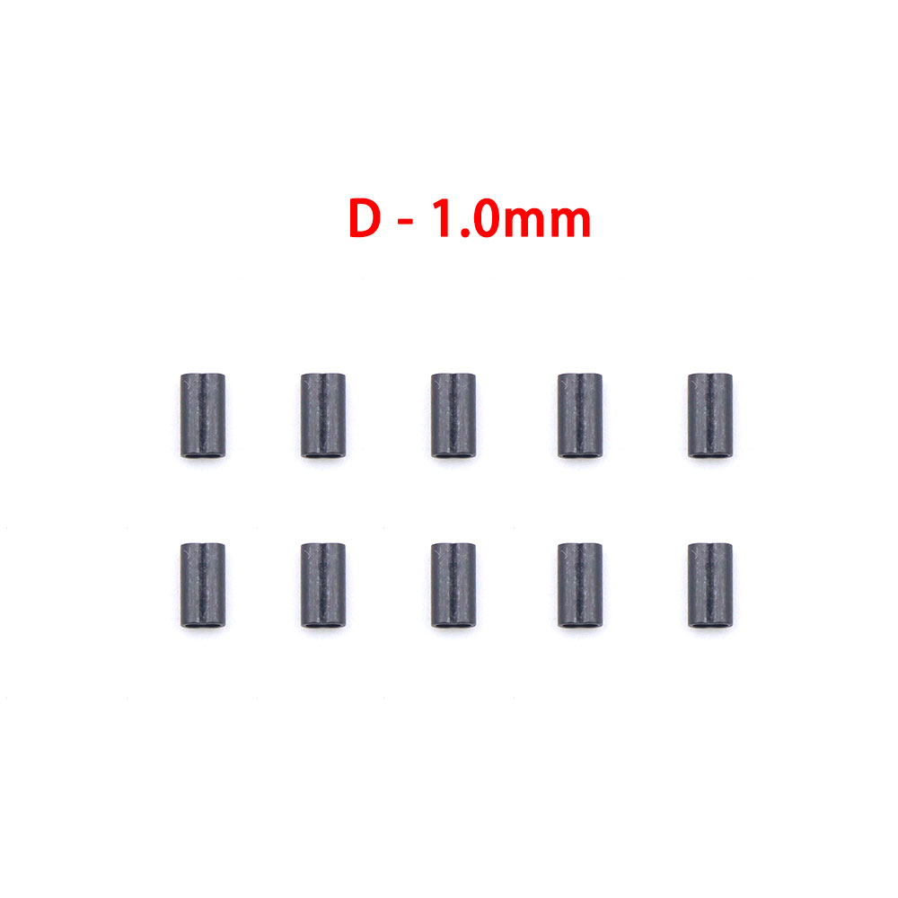 Fundas Krimps para pesca de carpa, accesorios para aparejos de carpa Chod, sedal de pesca de fluorocarbono, aparejos terminales de tubo de prensado, 25 uds.: Rojo