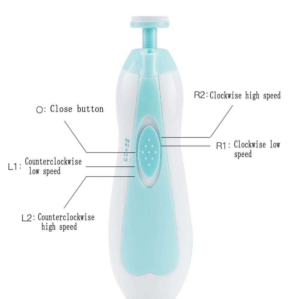 Portable Electric Safe Nail Clipper Cutter Baby Trimmer Manicure Pedicure Clipper Scissors Kids Infant Baby Cutter Nail Care