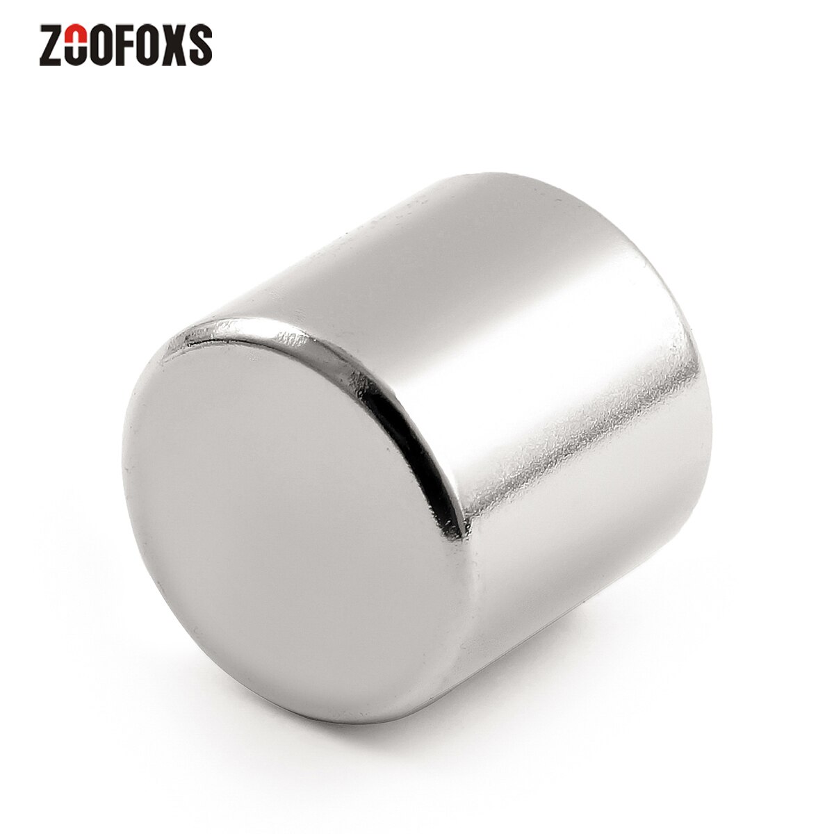 Zoofoxs 1Pc 20X20Mm N35 Ronde Cilinder Neodymium Magneet Rare Earth Super Sterke 20X20Mm permanet Magneten 20*20Mm