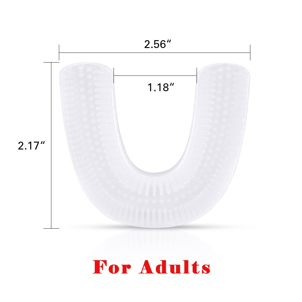 360 Degrees Intelligent Automatic Sonic Electric Toothbrush U Type Automatic Sonic Electric Toothbrush: adults head