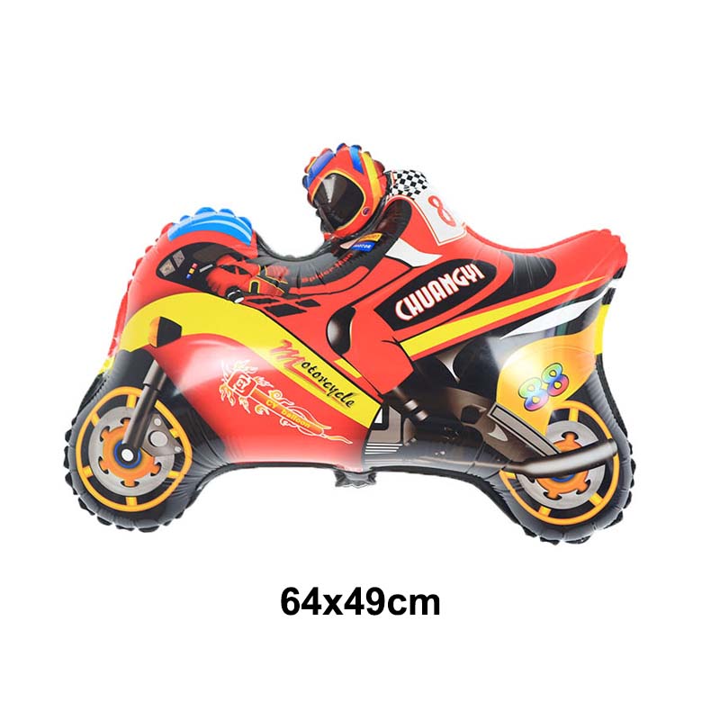 Decoración de de cumpleaños de Motocross, adornos para magdalenas, pancarta de motocicleta, decoración de pastel para suministros de de cumpleaños para hombre o niño: Castaño