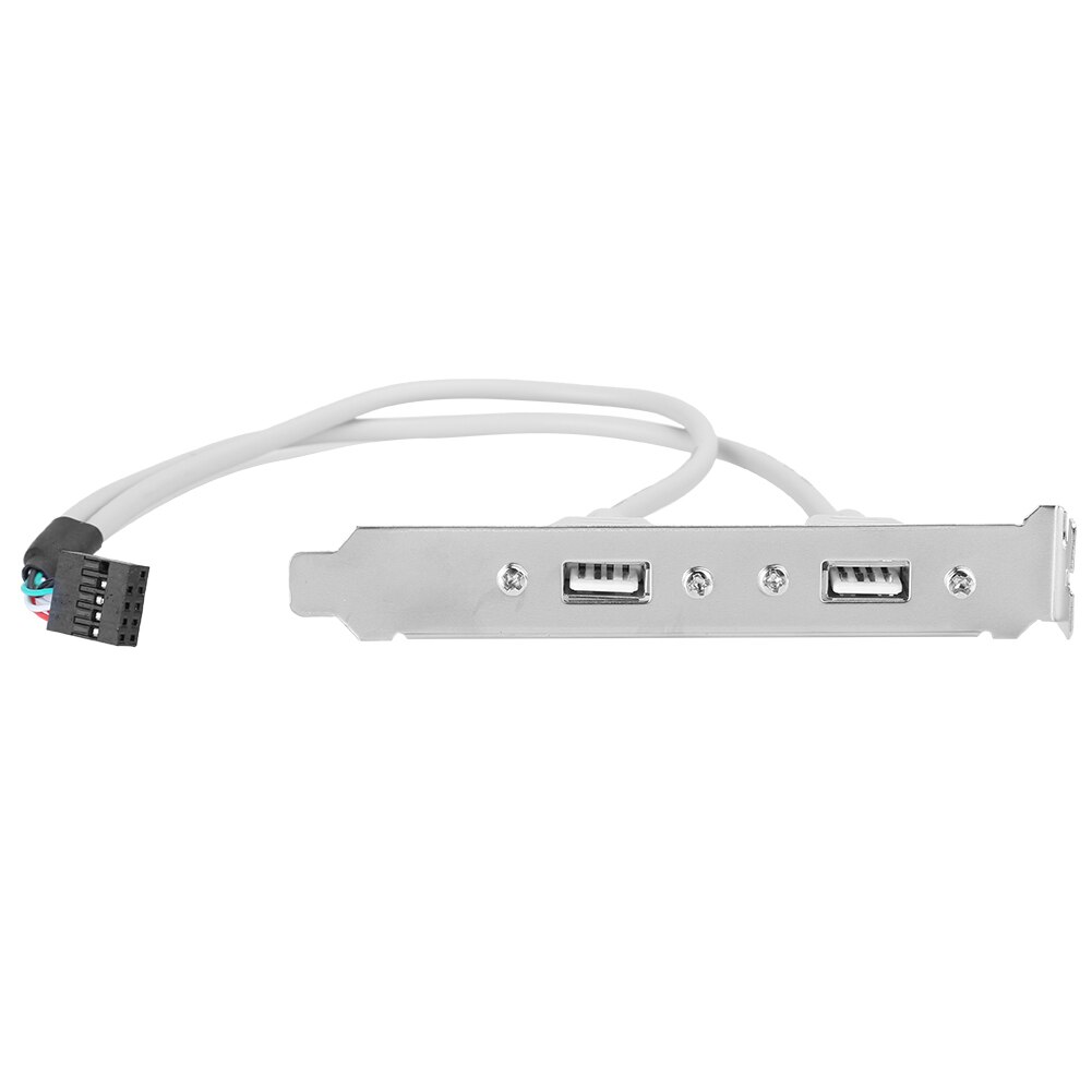 USB2 0 Rear Panel Cable Adapter 0 3 meters / 1ft Plug and Play 2‑Port Rear Panel Cable for PC Chassis