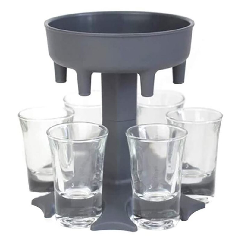 Drikkedispenser multifunktionel rødvin 6 borrelglas dispenser abs materiale shotglas dispenser fest familie produkt: -en