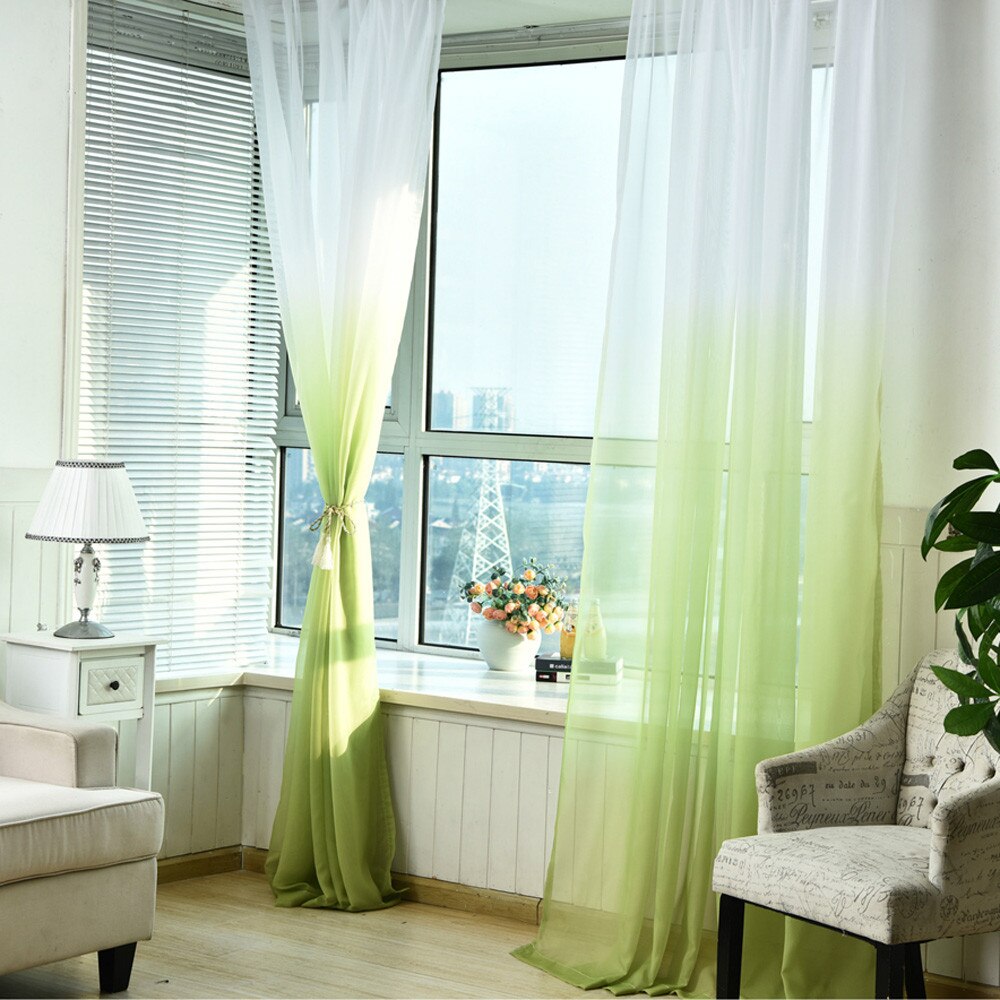Schabracken Tüll Schleier Tür Fenster Vorhang Drapieren Tafel schier Schal Teiler Für Wohnzimmer sterben Zimmer Vorhänge Dekorative #008