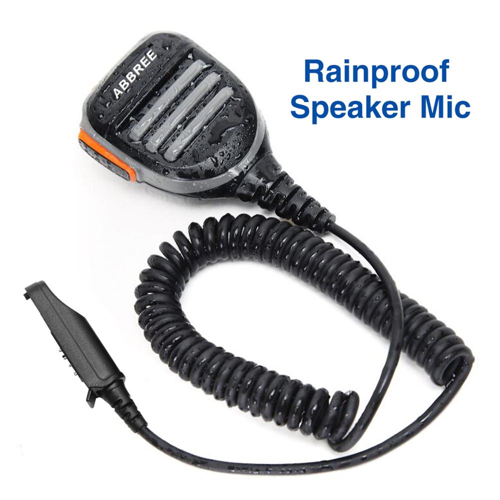 ABBREE Speaker Mic AR-780 PTT Waterproof For Baofeng Two Way Radio UV-9R Plus UV-XR Walkie Talkie Radio