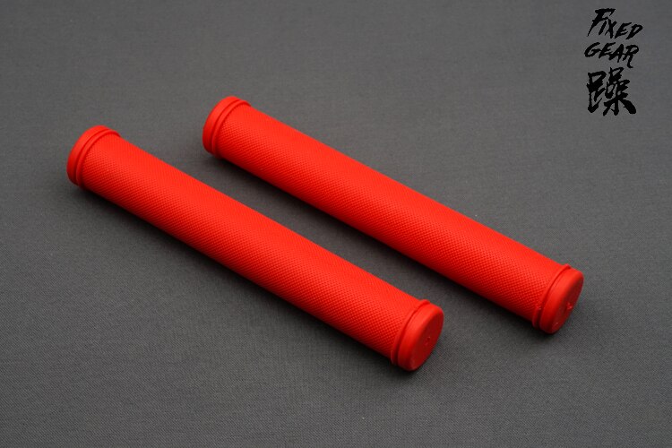 Fietsstuur Grip Voor Fixed Gear Lange Grip Rubberen Handvat Grips 17 Cm: red