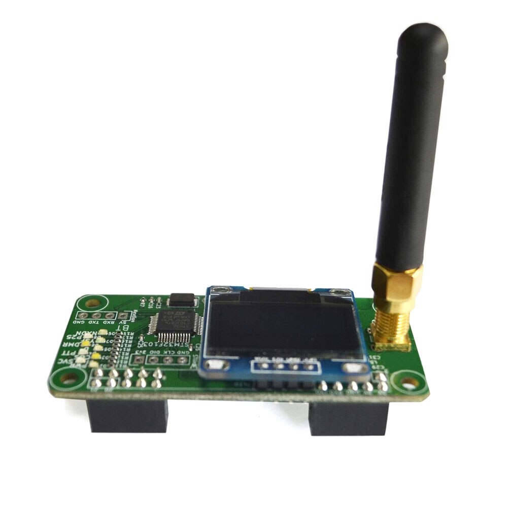 MMDVM DMR P25 YSF DSTAR Wireless Hotspot Board with Single Hotspot Expansion OLED Panel Case Antenna Kit Black Simplex Parts