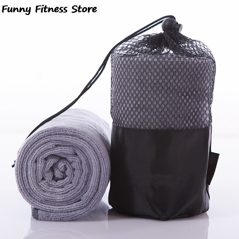 yoga treningshåndklær treningsstudio løpe tørke svettehåndkle menn kvinner utendørs mikrofiber hurtig-tørr svømming dans badehåndkle svettebånd: Grå