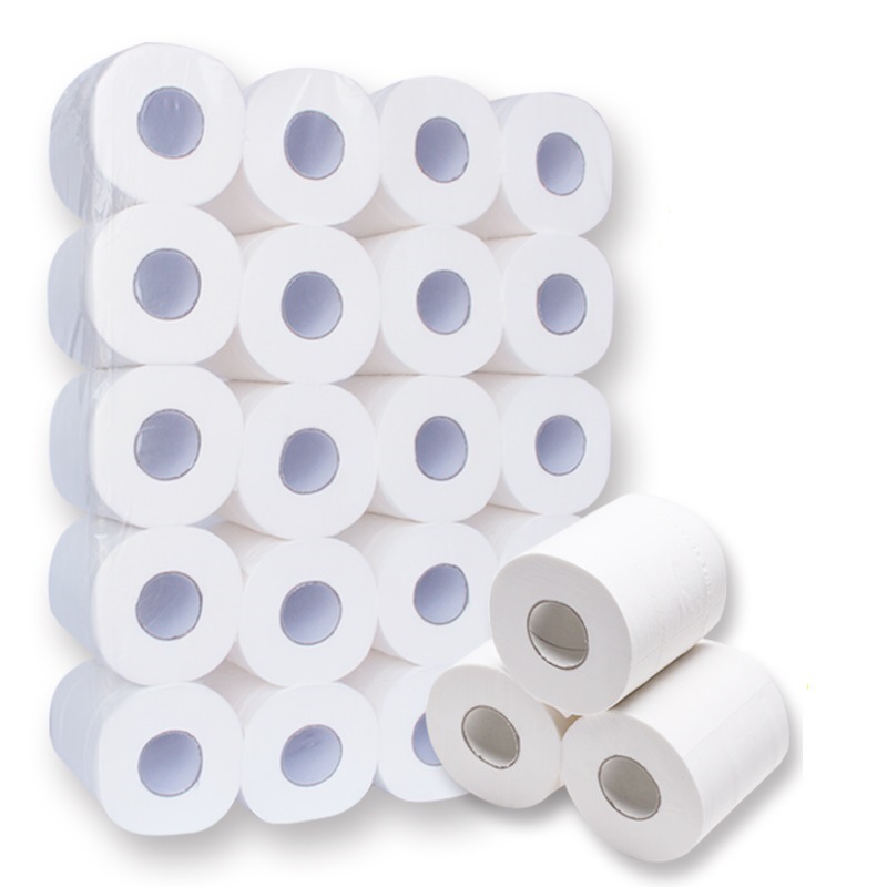 Thuis Bad Papier Bad Toilet Roll Paper Toiletpapier Wit Toiletpapier Wc Roll Tissue Roll 10 Pack 4Ply Papier handdoeken Tissue: Default Title