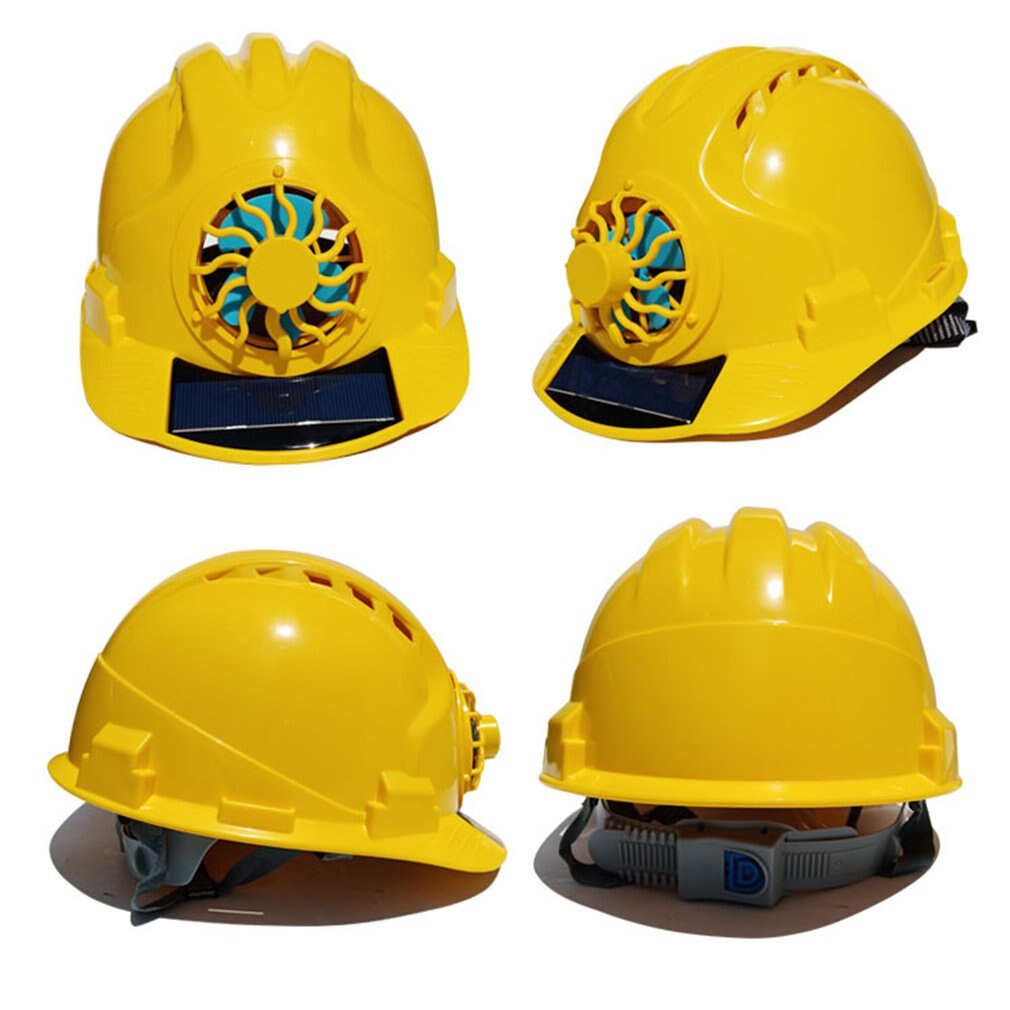 Sikkerhedshjelm med ventilator 2.0 konstruktion skygge solbeskyttelse solopladning hjelm konstruktion hjelm klimaanlæg hat