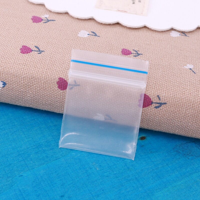 2.2*2.5cm små smykker lynlås lynlås poser plast emballage poser smykker display pose smykker poser zip lock taske 100 stk.