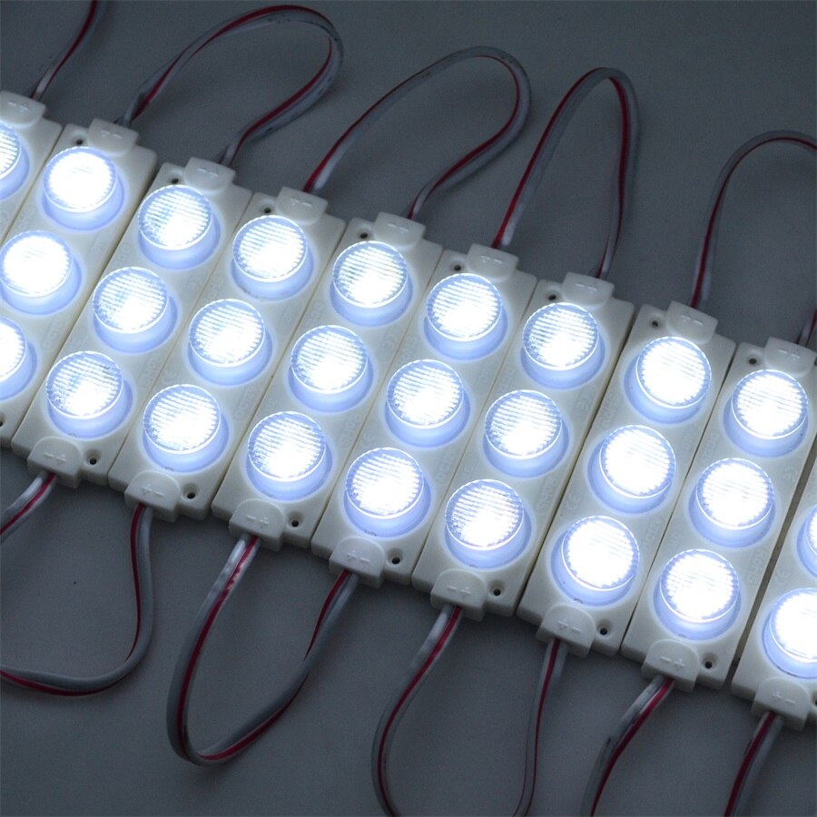 20PCS/lot DC12V Led Module IP65 Waterproof 3030 3leds injection Module 3W/model 120degree For Advertising Light