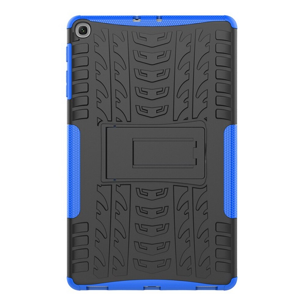 Funda Armor para Samsung T510 Tab A , funda de SM-T515 de 10,1 pulgadas para galaxy sm-T510, Tablet de TPU + PC, funda con soporte: Azul