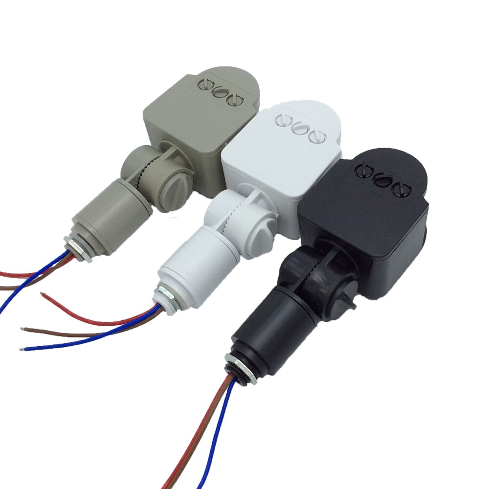 Ac 85v-265v bevægelsessensor lyskontakt udendørs automatisk infrarød pir bevægelsessensor switch med led lys