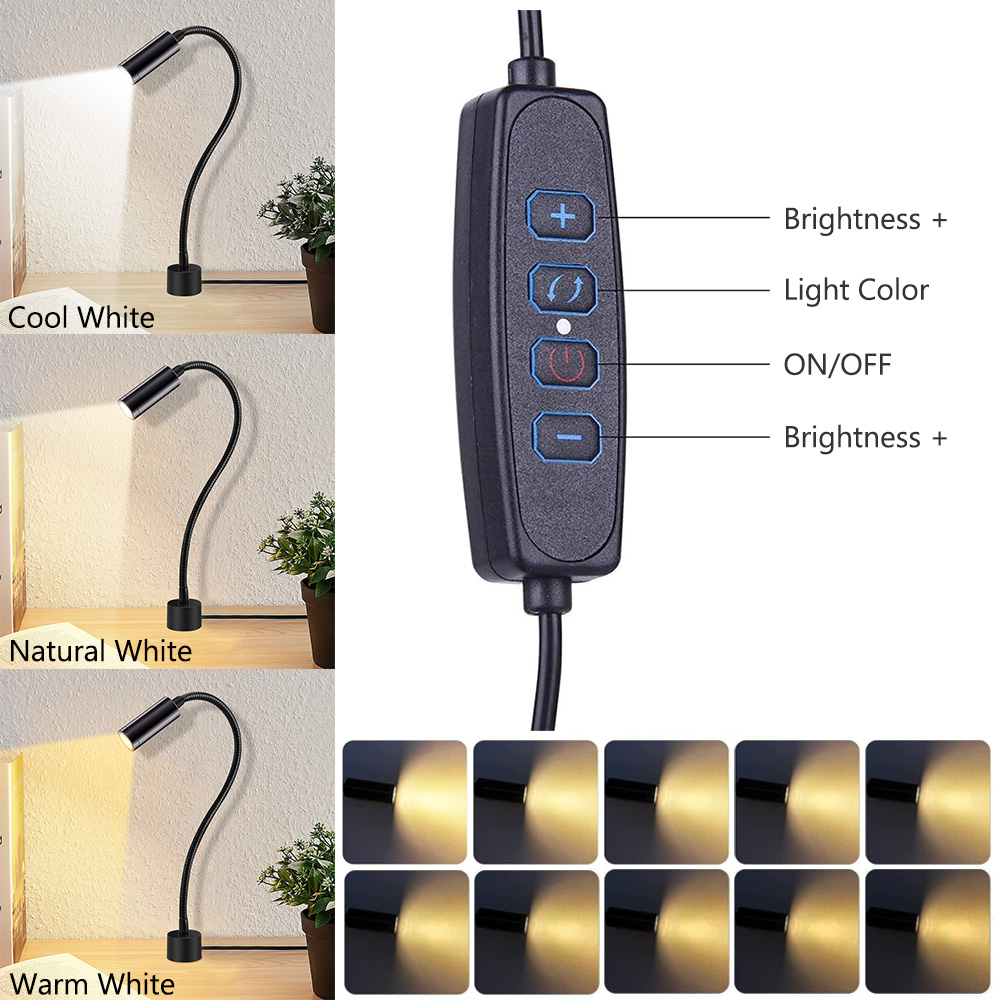 LED Zwanenhals Naaimachine Licht Dimbaar Magnetische Mount Kolomboor Licht Werk Leeslampen Werkbank Verlichting Gereedschapslamp