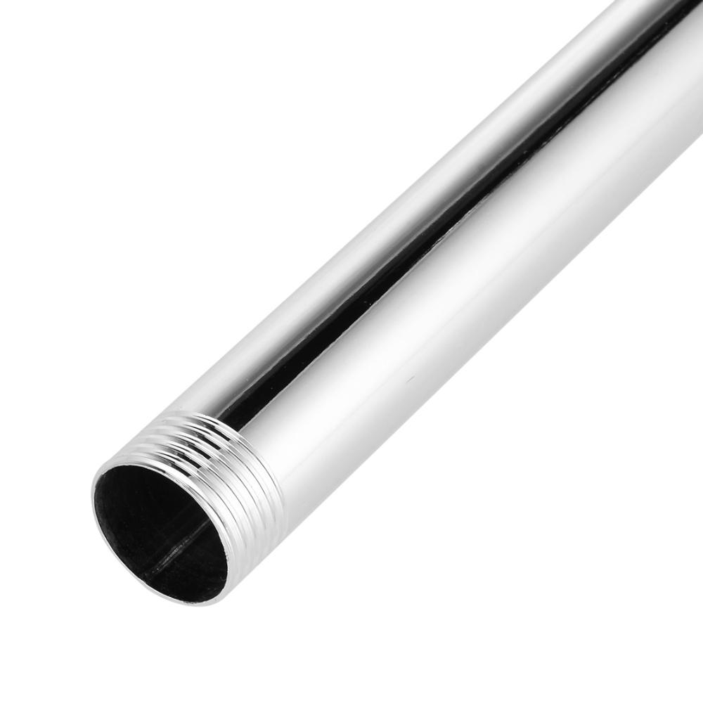 Shower Head Extension Arm Fixed Pipe Shower Set Wall Mounted Chrome Plated Shower Arm for Home Bathroom Shower Accessories