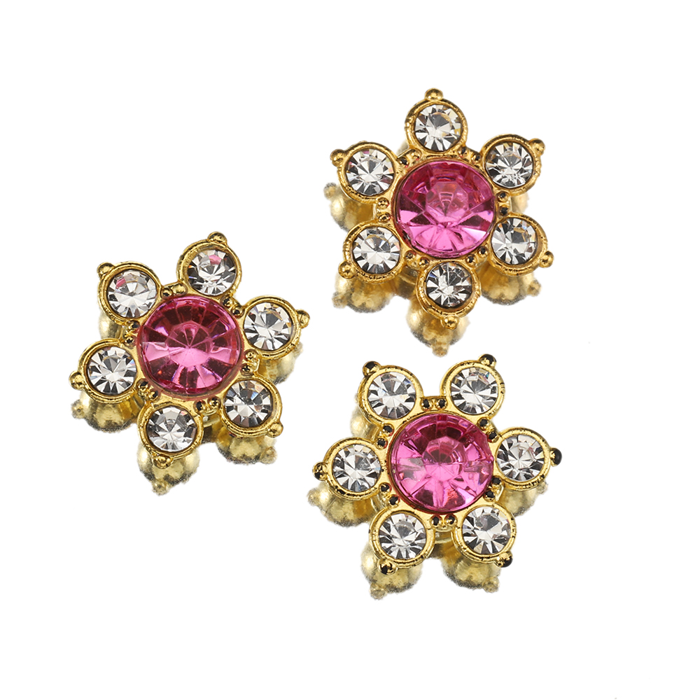 100 Stuks 50 Stuks 13Mm Bloem Kristal Strass Cabochon Platte Achterkant Patches Voor Sieraden Maken Naaien Op Broche Accessoires Diy: 14mm / Sky Blue