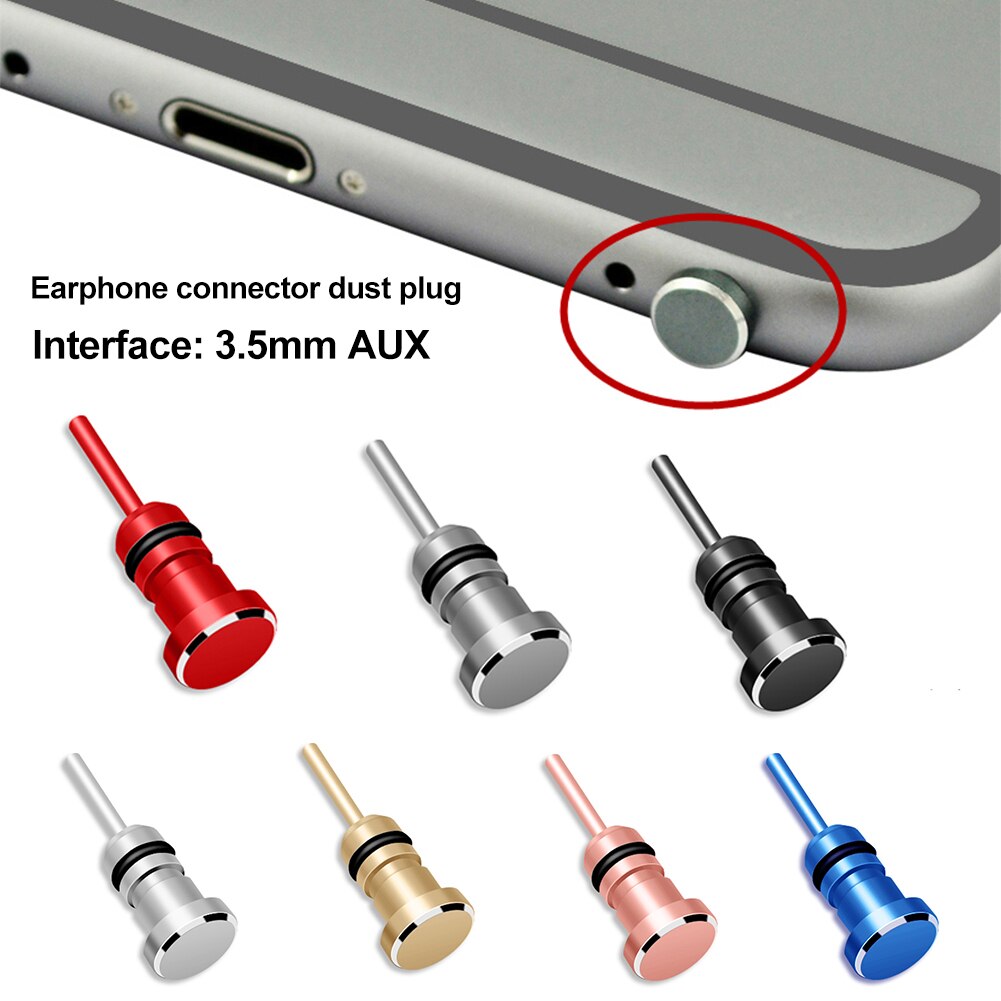 Oortelefoon 3.5Mm Aux Jack Connector Anti Stof Plug Card Removal Pin Voor Iphone