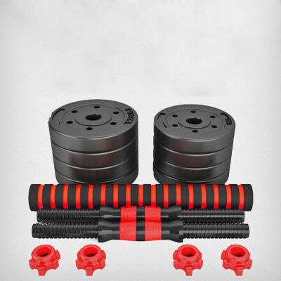 40kg Weightlifting suit foam dumbbells adjustable dual-purpose barbell men's arm muscle exercise equipment full weight dumbbell: 40kg 40cm rod
