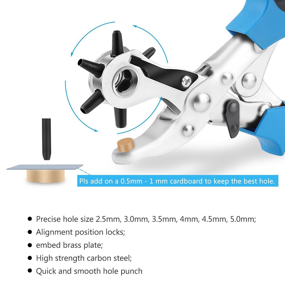 Perceuse à trous pour ceinture en cuir | Outil de perçage, fabricant de trous, outils rotatifs rotatifs rotatifs DNJ998