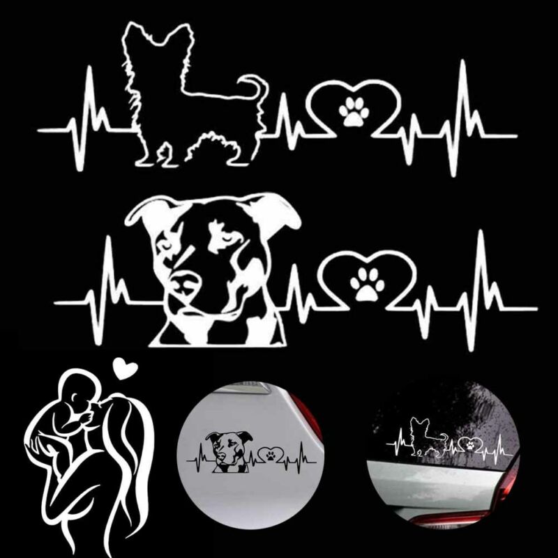 Pitbull Cartoon Dog Vinyl Decal Cool Decorative Ca... – Grandado