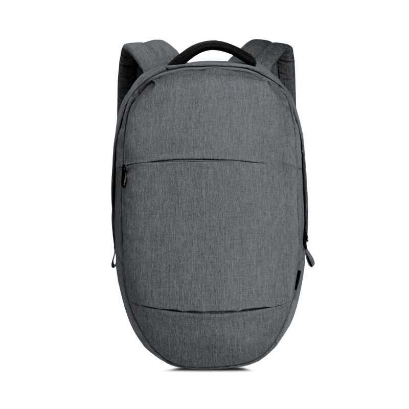 CAI Oval 14 inch Laptop Backpack Men/Women Back Bags Minimalism School Shoulder Shopping Bag Travel Preppy Style: small- blue gray