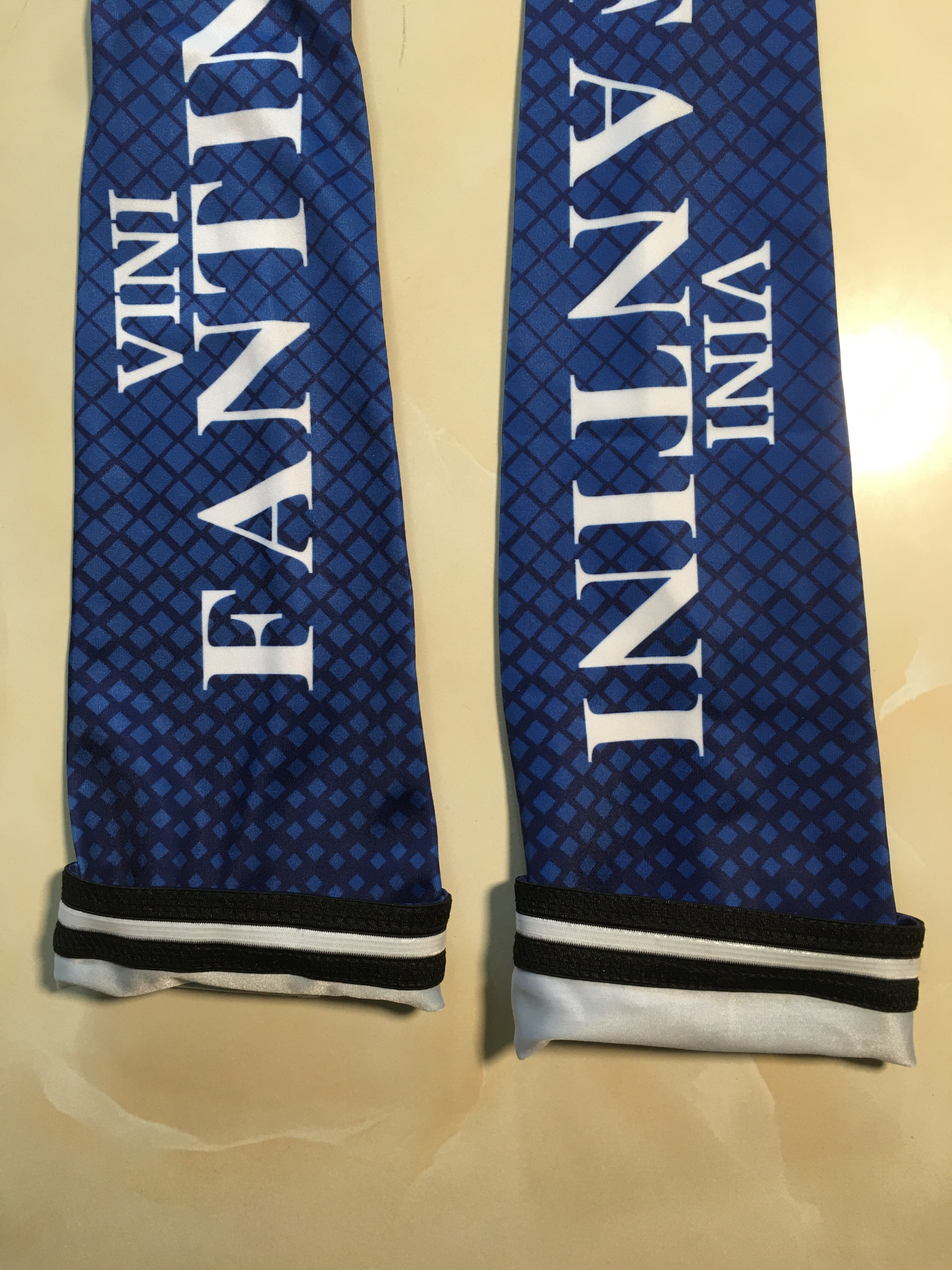VINI Fantini – couvre-bras de cyclisme bleu pour hommes et femmes, à séchage rapide, manchettes de sport