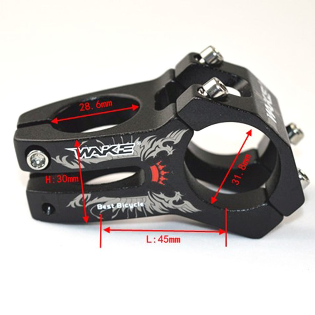 WAKE MTB Bike Handlebar Stem Bicycle Stem 31.8MM Cycling Bicycle Parts Bicicleta 5 Colors Bike Handlebar Stem forging + carbon